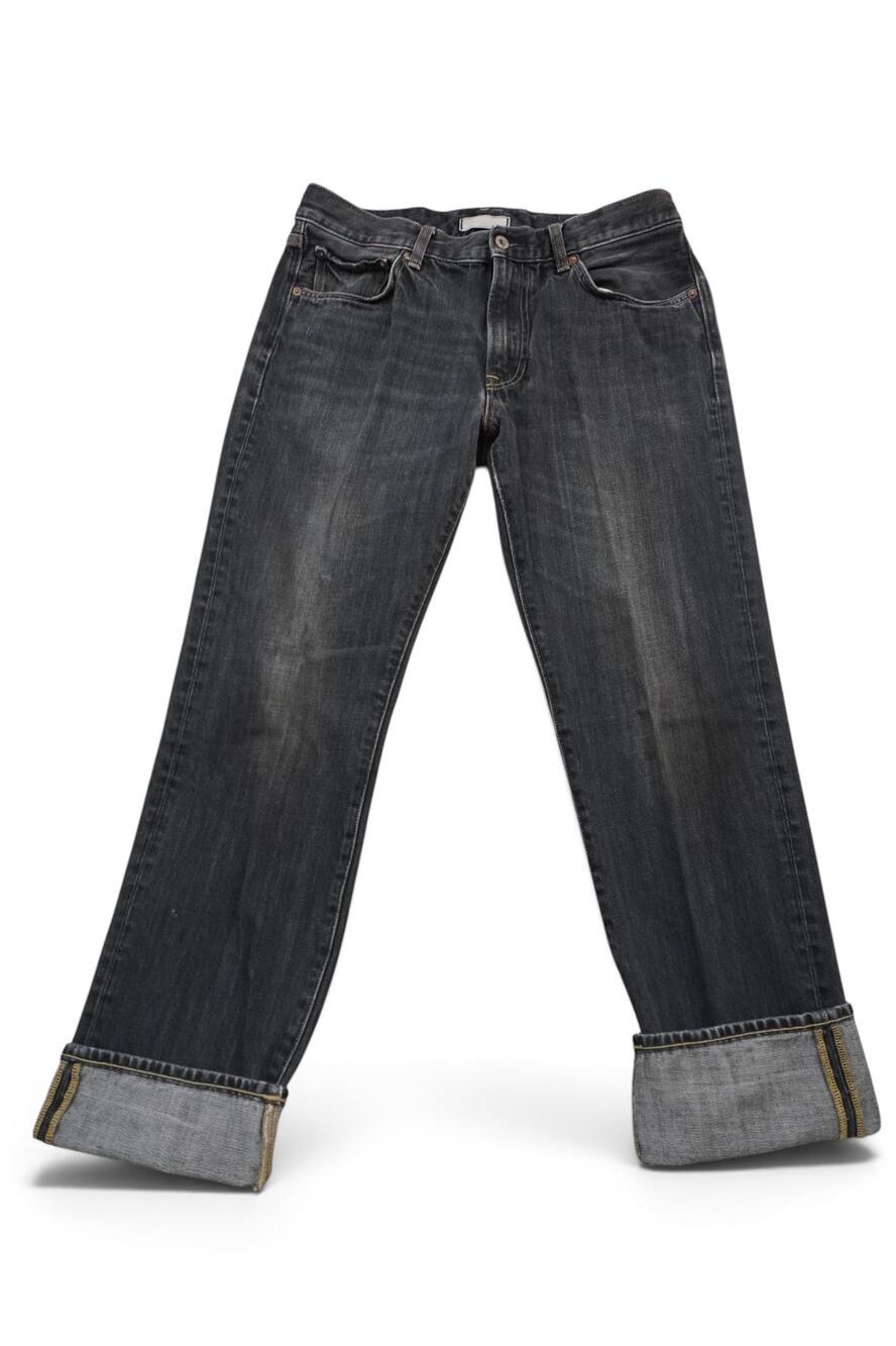 Uniqlo Selvedge Jeans Mens Black Wash 32x31 Kaihara Japanese Denim